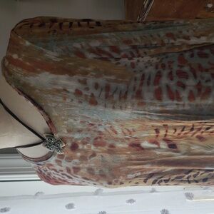 Animal Print Long Sleeve Tunic with Pockets